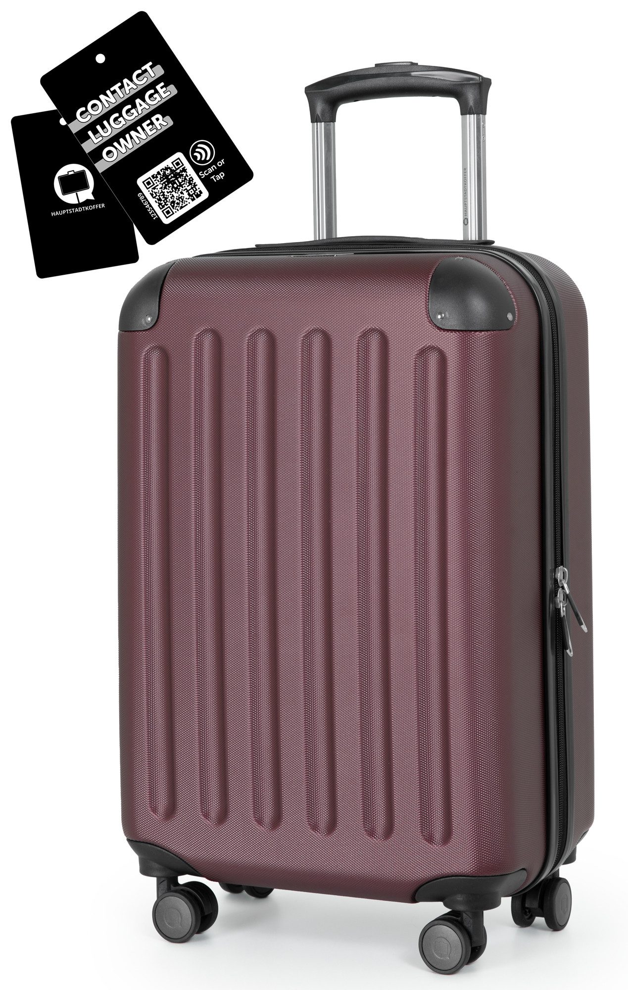 Hauptstadtkoffer Handgepäckkoffer Spree, 4 Rollen, Handgepäck Koffer Trolley, 55 x 35 x 20 cm, 33 Liter, ABS