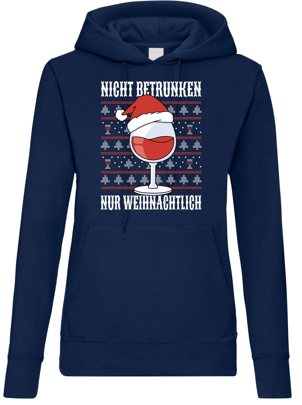 Youth Designz Kapuzenpullover Nicht Betrunken nur Weihnachtlich Damen Hoodi günstig online kaufen