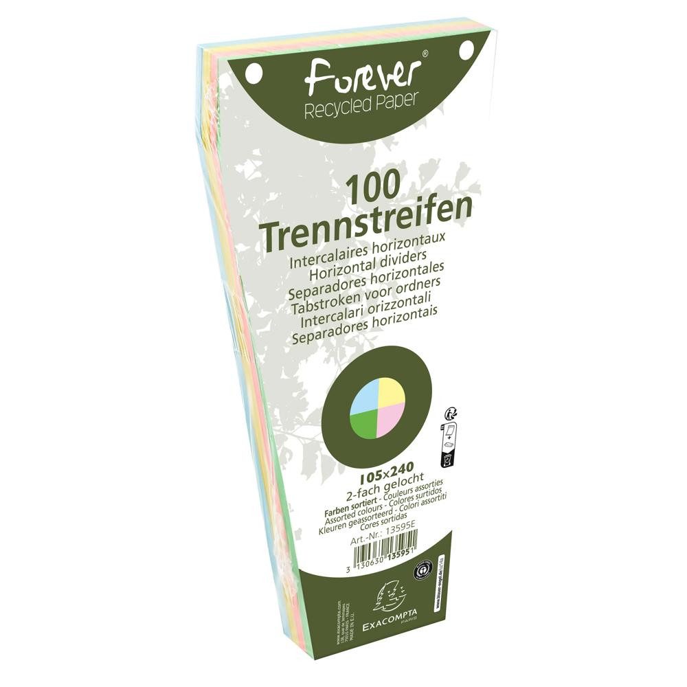 EXACOMPTA Trennstreifen Exacompta Trennstreifen Recycling trapez karton