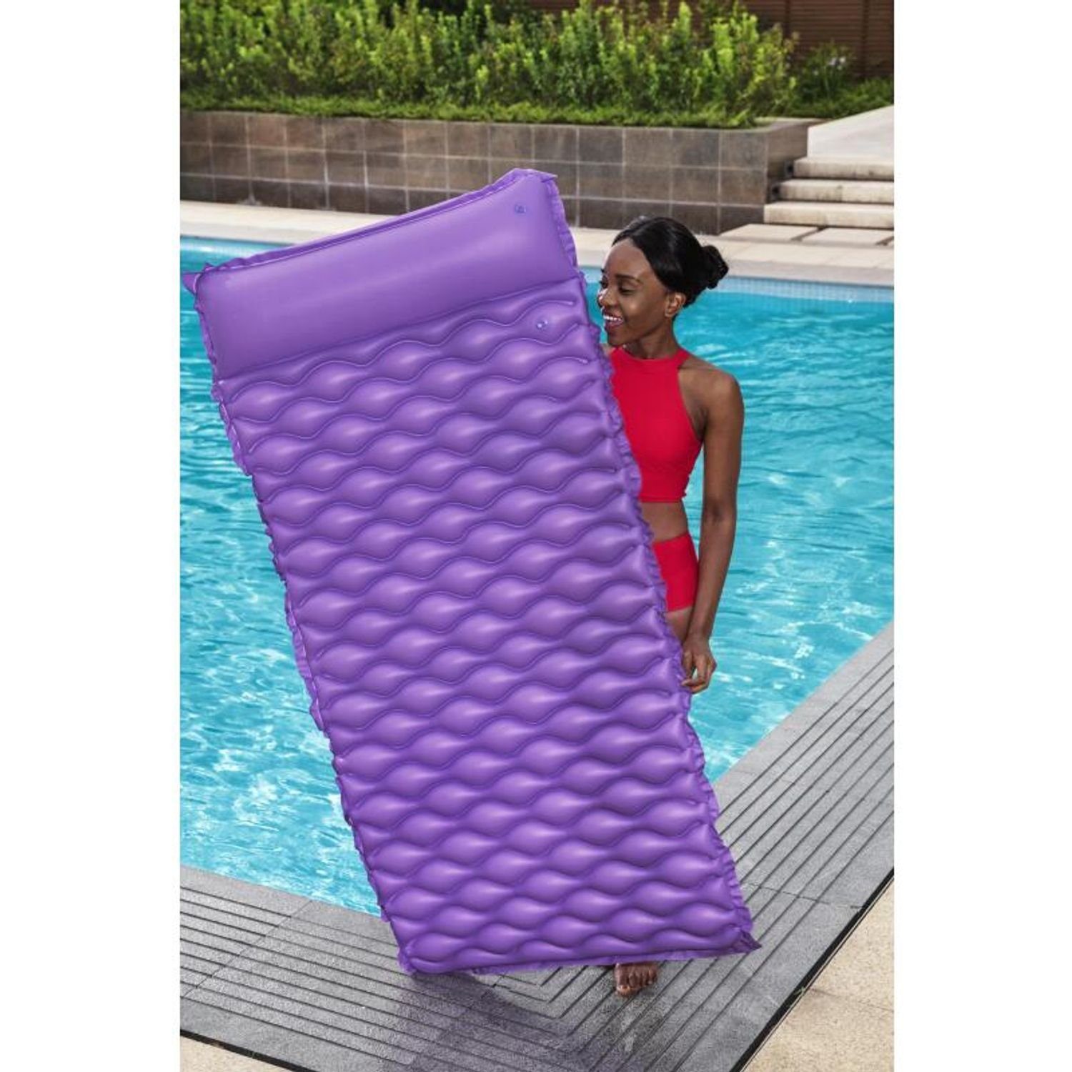 213x86cm Strand Pool Luftmatratze Aufrollbare Sommer Bestway Luftmatratze Bestway Badespaß