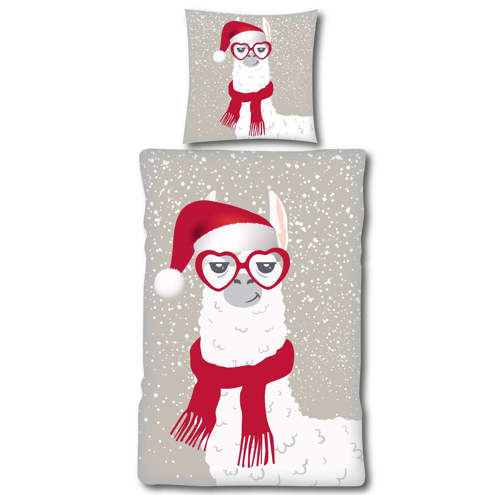 Casa Colori Bettwäsche Fleece 135x200 cm Winter Garnitur 2 tlg. Weihnachten günstig online kaufen