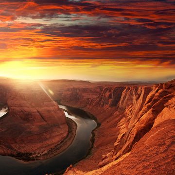 Wallario Möbelfolie Grand Canyon bei Sonnenuntergang