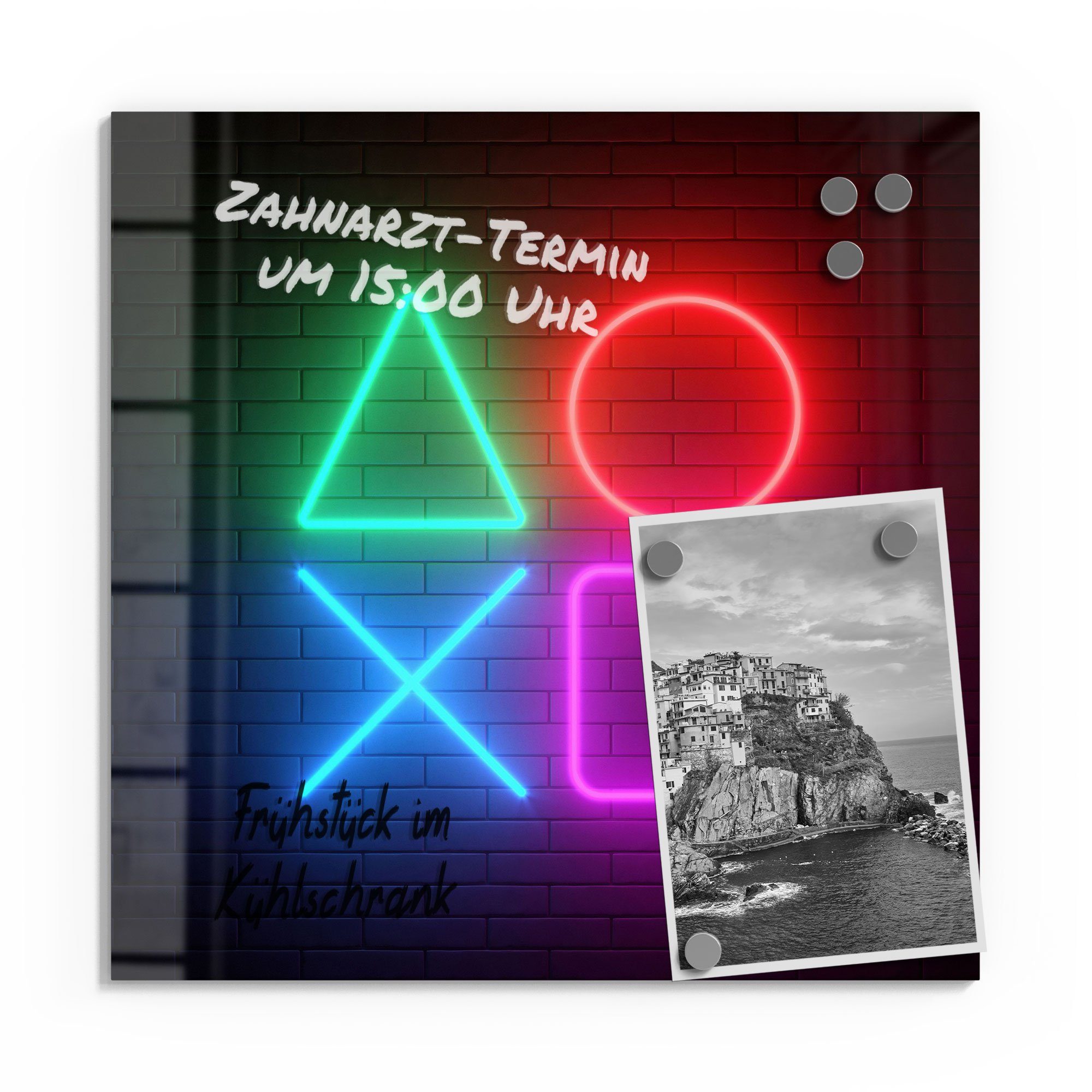 DEQORI Magnettafel 'Playstation Elemente', Whiteboard Pinnwand beschreibbar günstig online kaufen