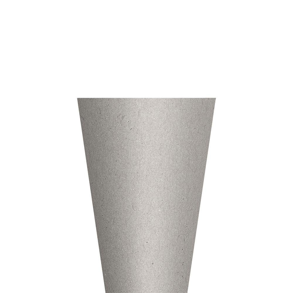 Roth Schultüte Rohling Grau, 70 cm, für rund, Zuckertüte ohne Verschluss, Schulanfang