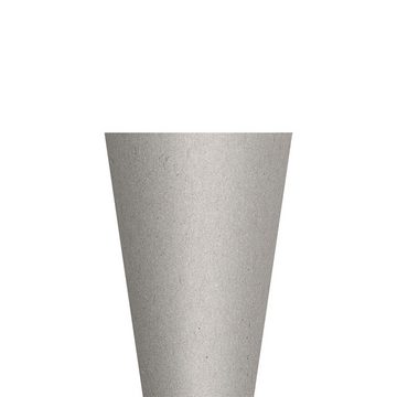 Roth Schultüte Rohling Grau, 70 cm, rund, ohne Verschluss, Zuckertüte für Schulanfang
