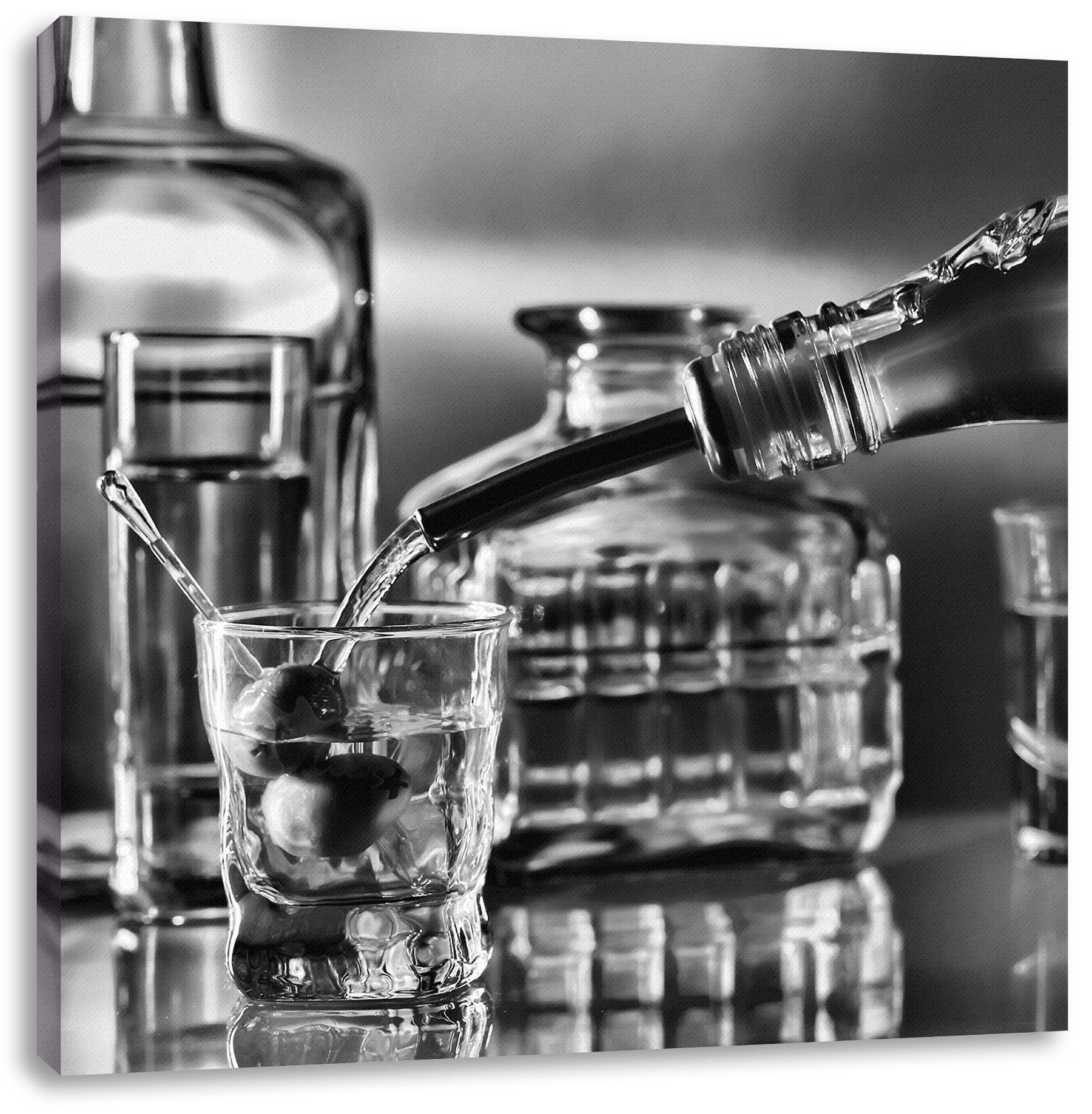 alcohol alcohol, Strong Pixxprint Leinwandbild Zackenaufhänger bespannt, Strong Leinwandbild St), inkl. fertig (1