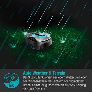 GARDENA Rasenmähroboter smart SILENO city 600 m², Mähroboter, 57dB, App Steuerung