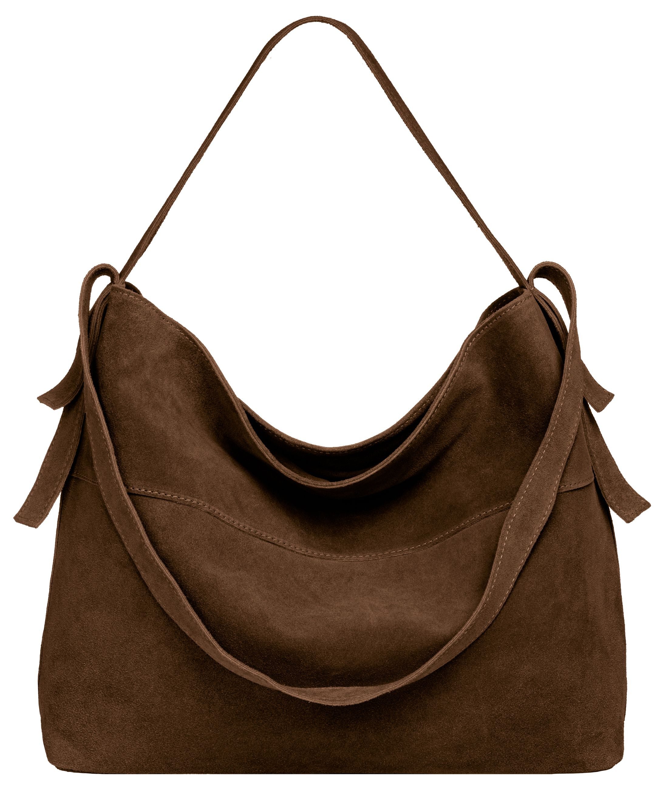 Caspar Schultertasche große Vintage Damen Leder Handtasche - PREMIUM LINE - günstig online kaufen