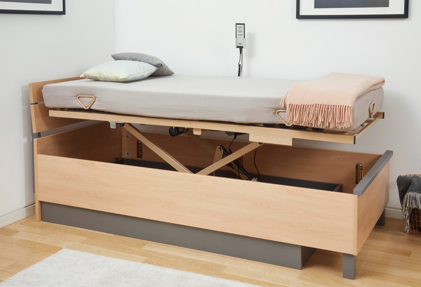 Burmeier Bettgestell Elektrischer Betteinsatz Lippe (elektrisch verstellbar), sehr stabil und belastbar
