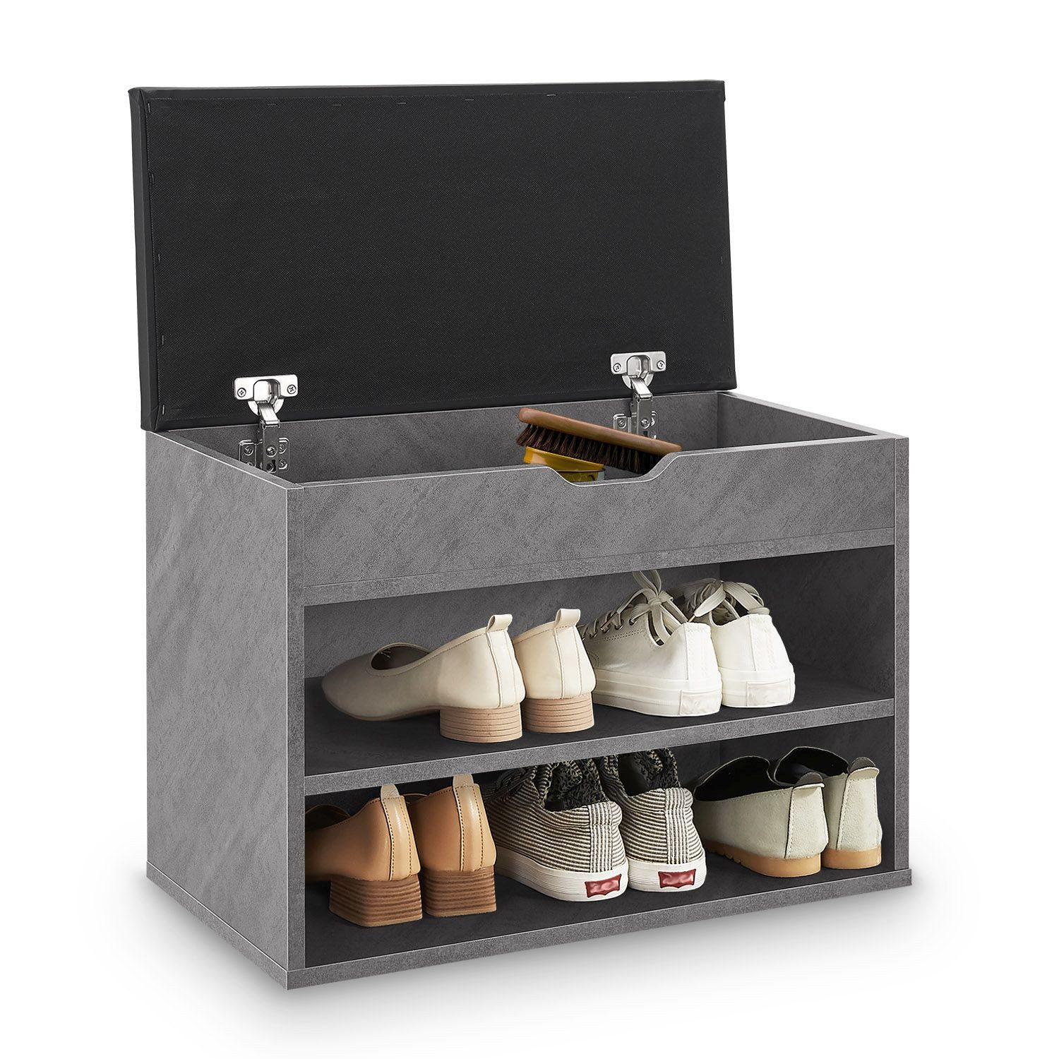 Juskys Schuhregal, mit Klappdeckel, für 6 günstig online kaufen