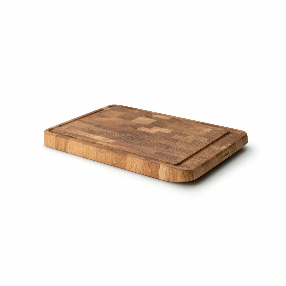 Continenta Tranchierbrett Eiche Stirnholz 42 x 29 cm, Holz