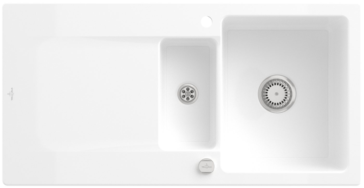 Thumbnail - Villeroy & Boch Einbauspüle Keramikspüle 333702R1, Siluet 60 R - Hochwertige Keramikspüle