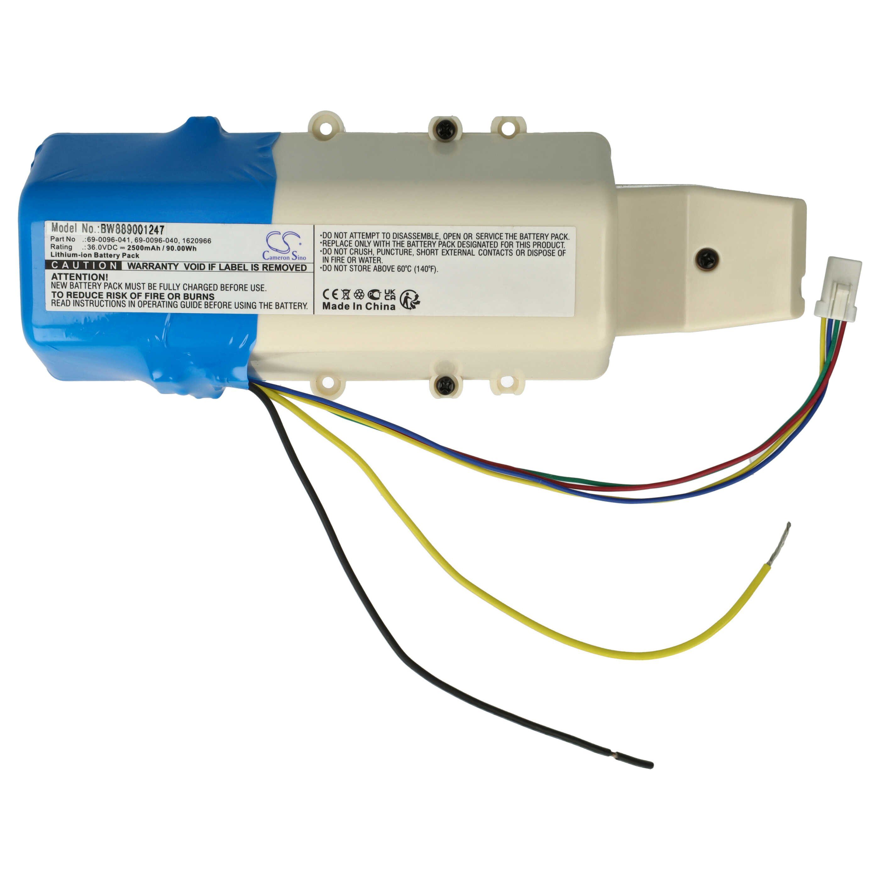 vhbw Akku Ersatz für Bissell 69-0096-040 für Staubsauger (2500 mAh, 36 V, Staubsauger-Akku Akku Li-Ion 2500 mAh (36 V, 1 St), Leistungsfähiger Austausch-Akku für Ihren Staubsauger