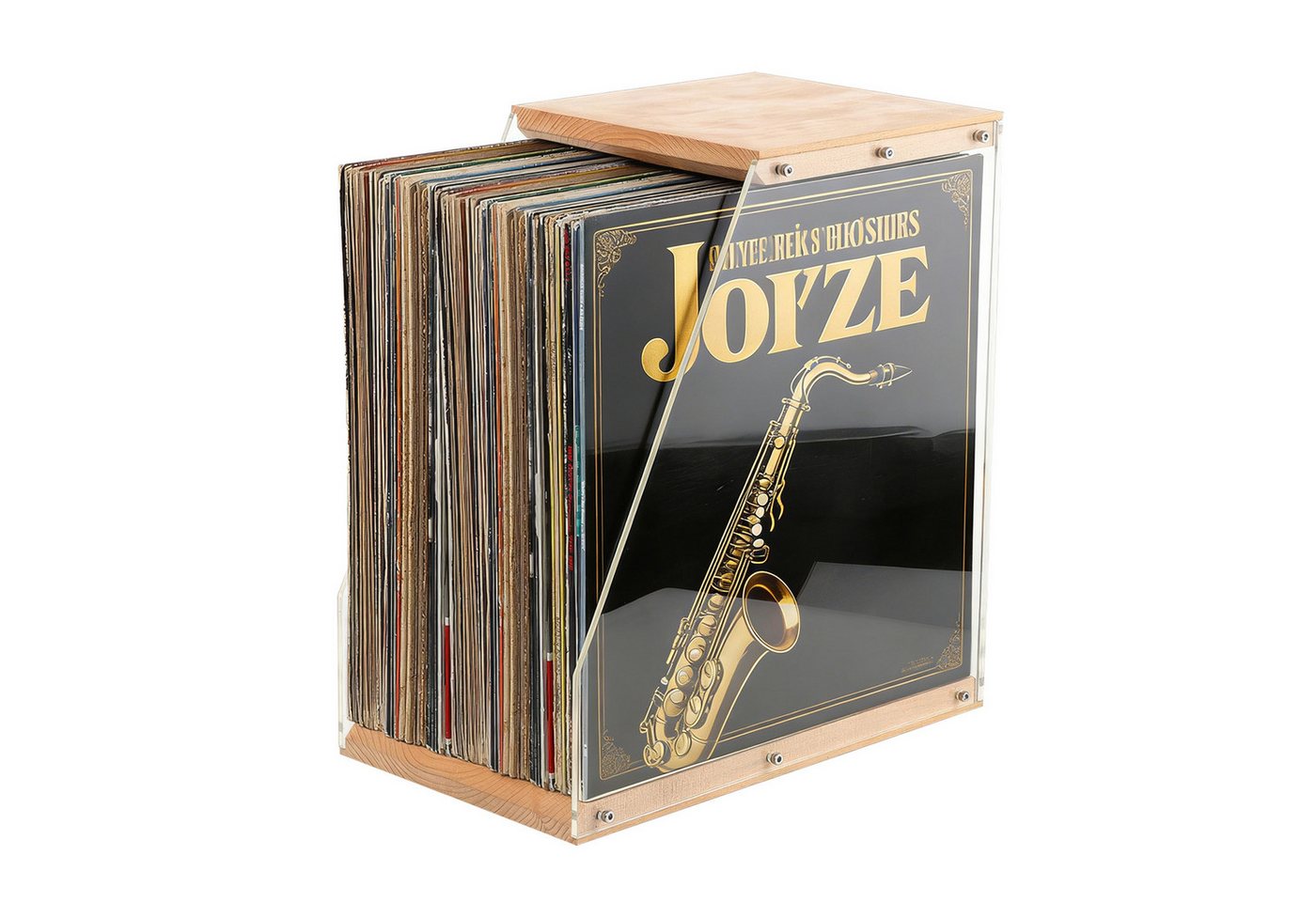 BlingBin Plattenständer Vinyl-Schallplattenhalter, Schallplattenständer für bis zu 40 LPs, Schallplattenregale, 1 tlg., Plattensammlung Regal