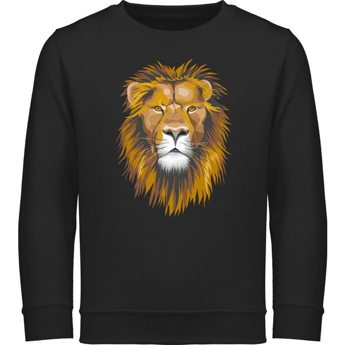 Shirtracer Sweatshirt Löwe - Tiermotiv Animal Print - Kinder Premium Pullover löwen pullover