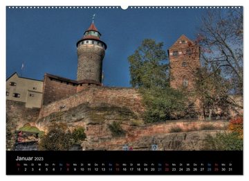 CALVENDO Wandkalender Meine Stadt Nürnberg 2023 (Premium, hochwertiger DIN A2 Wandkalender 2023, Kunstdruck in Hochglanz)