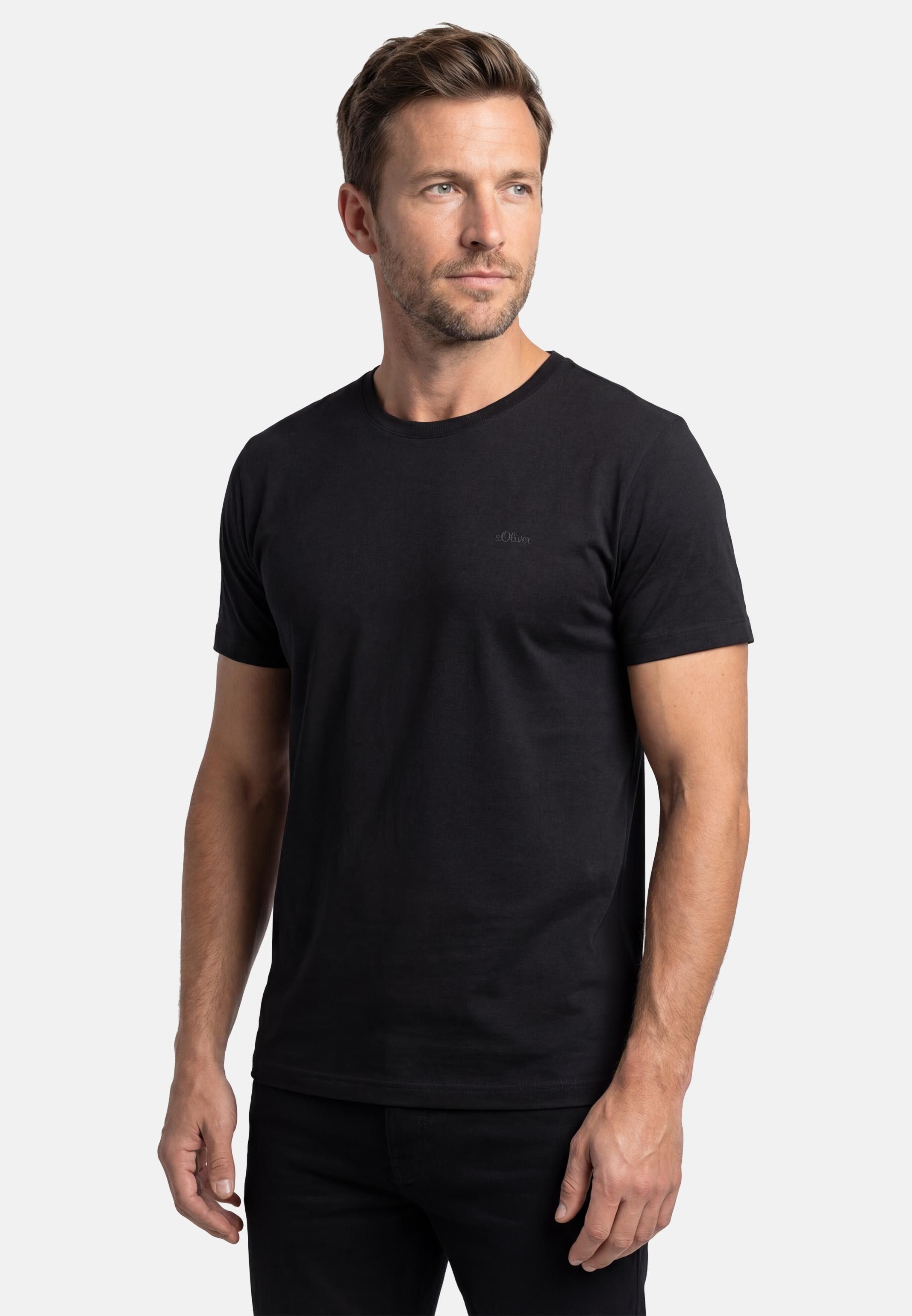 s.Oliver T-Shirt 5er Pack Basic (Spar-Set, 5-tlg) T-Shirt - Baumwolle - Atmungsaktiv - Weiche Jersey Qualität