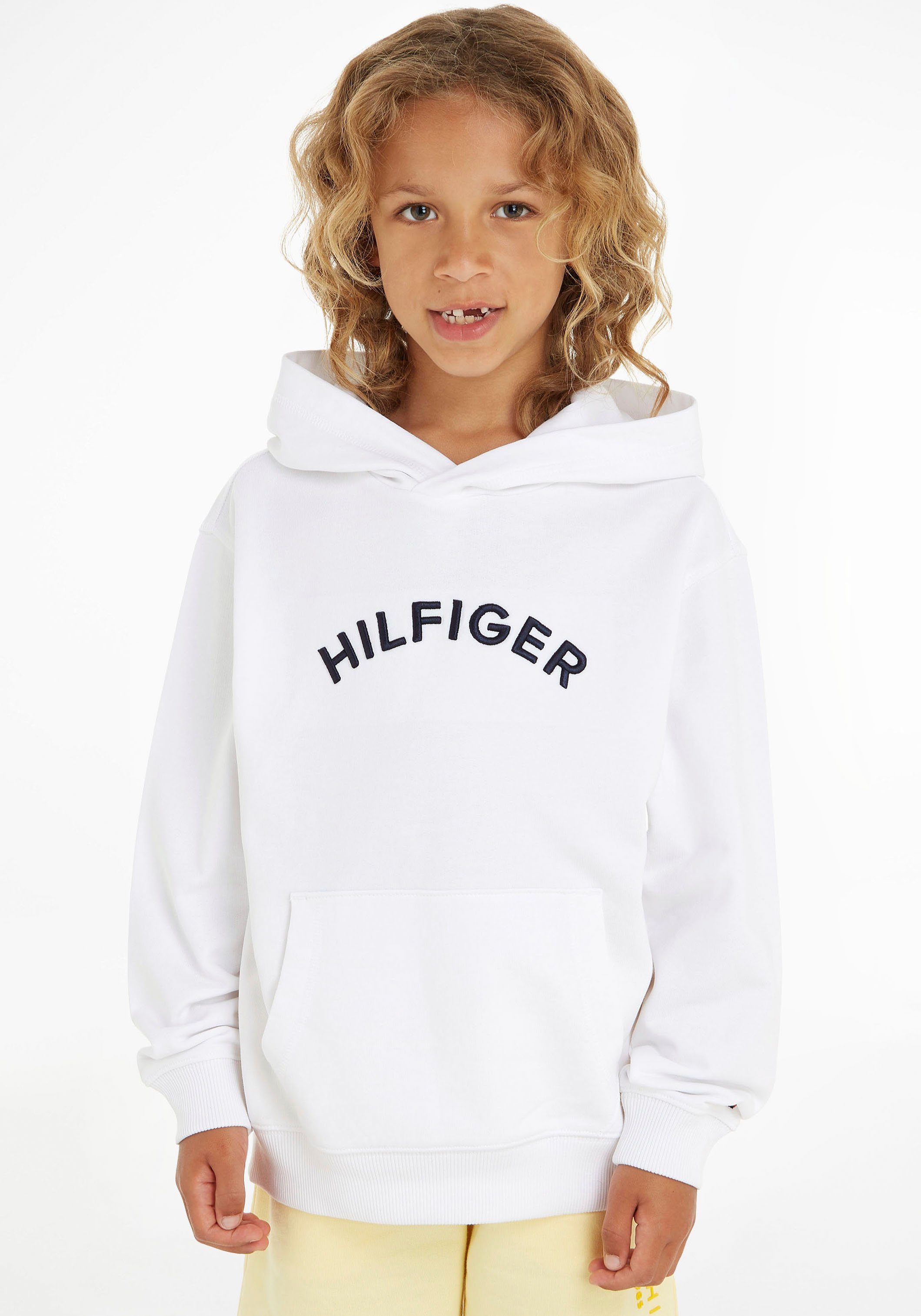 Tommy Hilfiger mit U Kapuzensweatshirt HILFIGER Markenlabel HOODY ARCHED