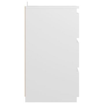 vidaXL Nachttisch Nachttische 2 Stk Weiß 40x35x62,5 cm Spanplatte Bett Nachtkonsole