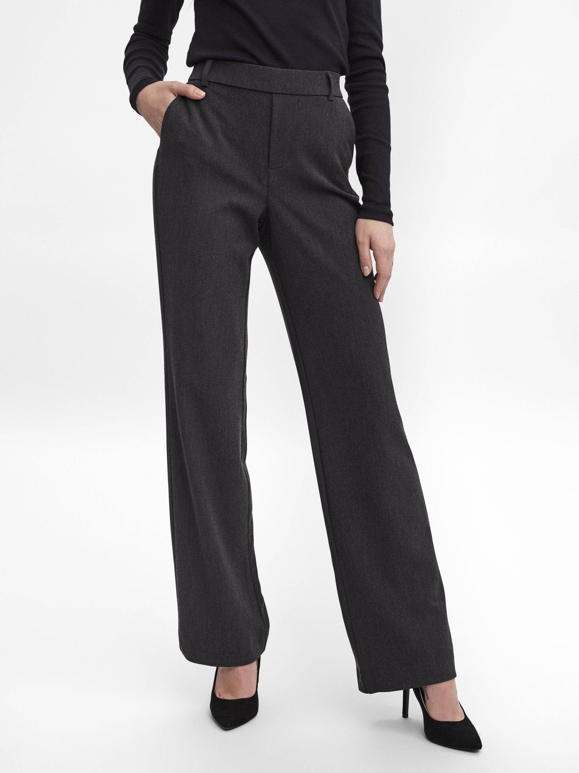 Vero Moda Schlupfhose VMMAYA MW STRAIGHT SOLID PANT NOOS