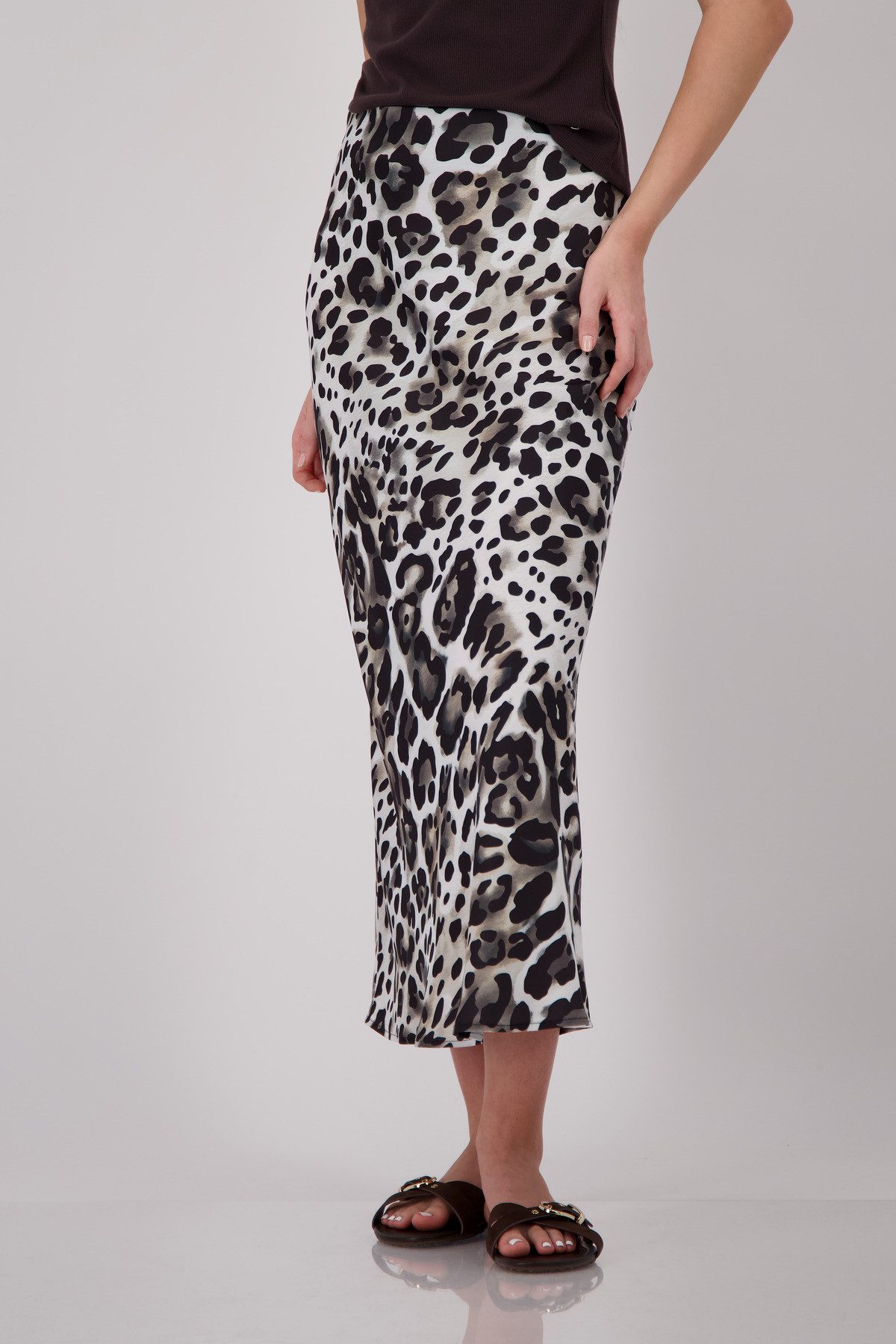 Monari Maxirock Rock Leo Allover Regular fit mit Leomuster