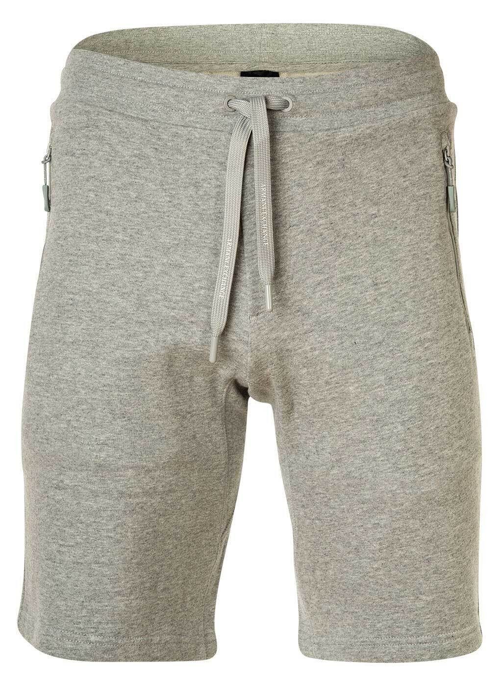 ARMANI EXCHANGE Sweatshorts Herren Loungewear Jogginghose Grau kurz Pants, 