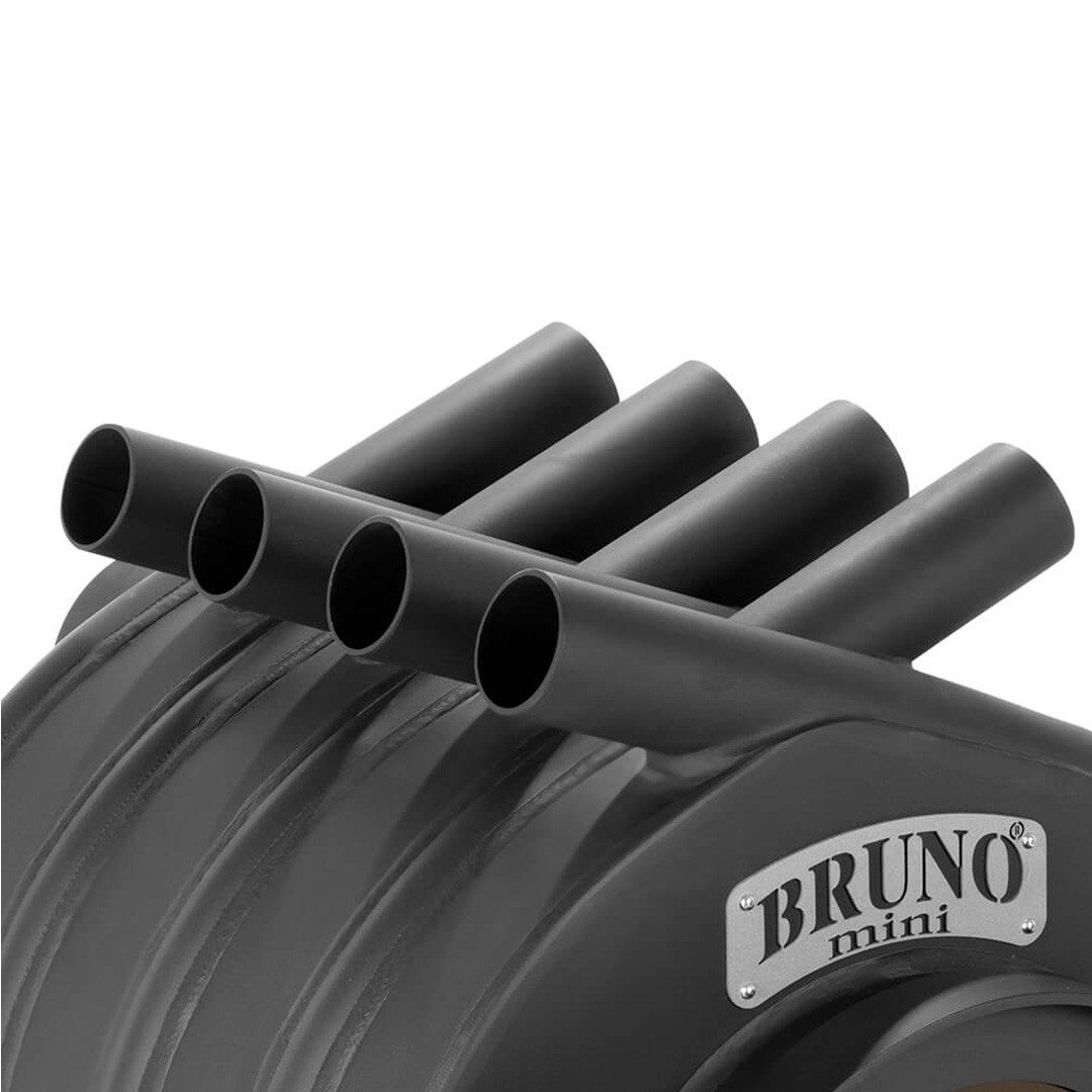 Bruno Kaminofen Bruno® Werkstattofen Mini II schwarz 9 kW Stahl A, 9 kW
