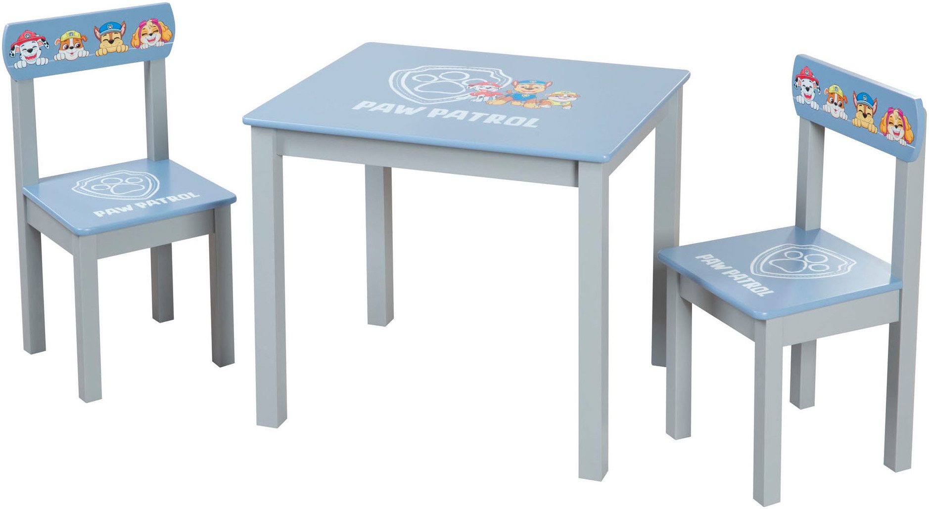 roba® Kindersitzgruppe Paw Patrol, (Set), mit Tisch und 2 Kinderstühlen