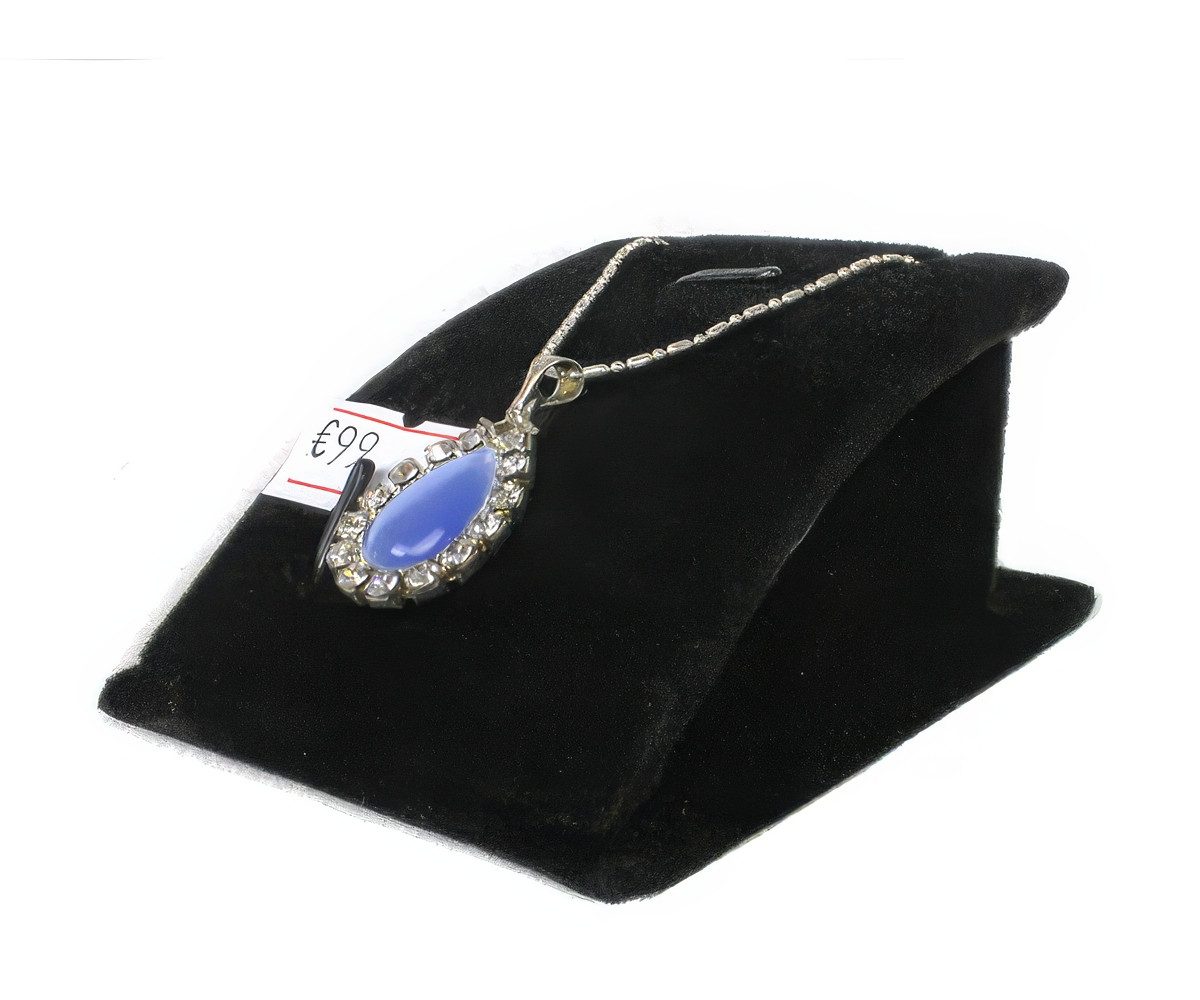 Yudu Schmuckständer Schmuckträger schräg mit Haken / Schlitz für Ring Kette Anhänger