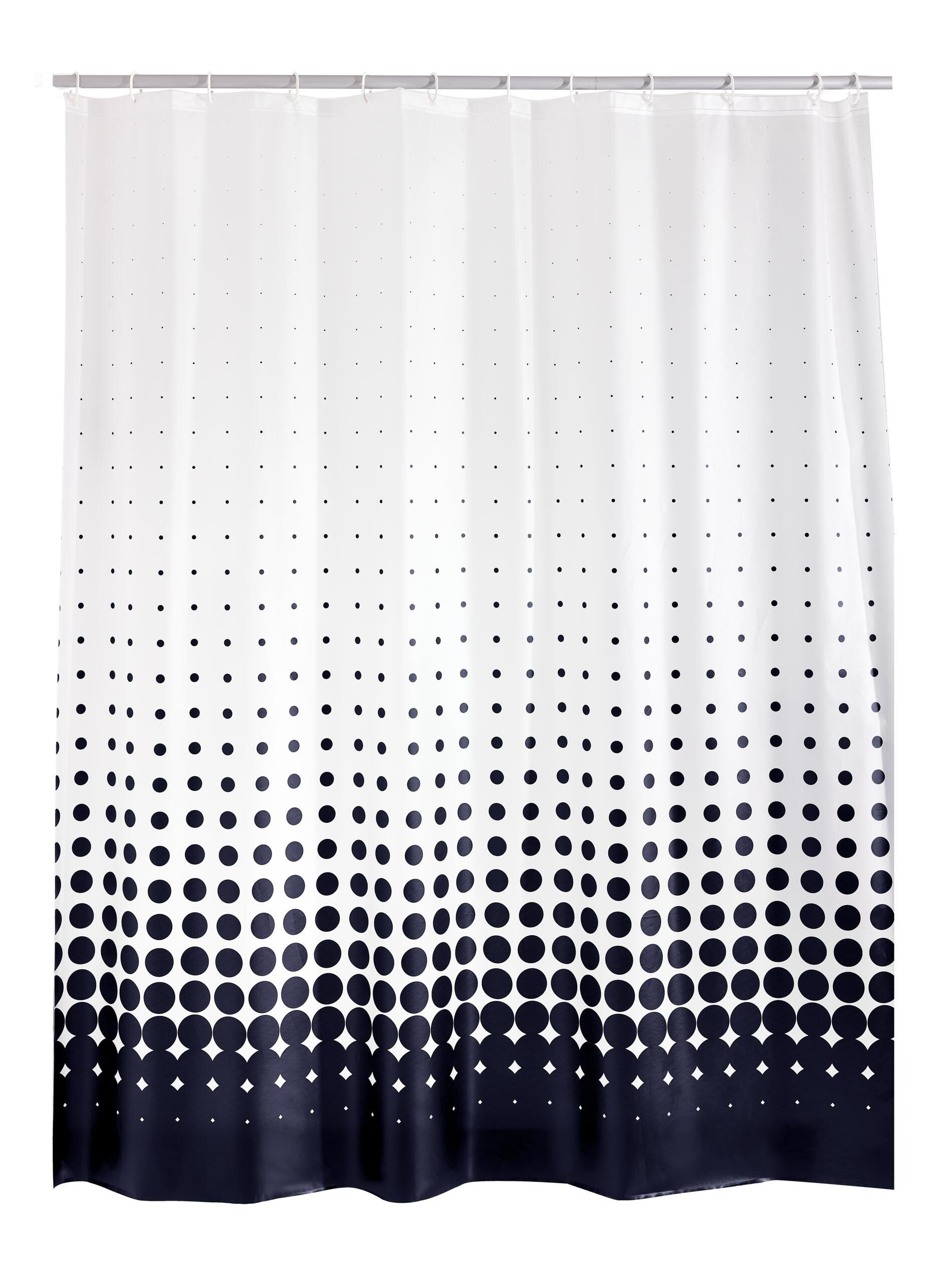 Ridder Duschvorhang Blacky Semitransparent-nachtblau Breite 180 günstig online kaufen