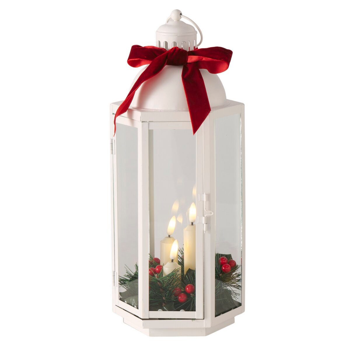 OTTO home LED Laterne, Warmes Licht, schwarz oder weiß, Höhe 38,5 cm