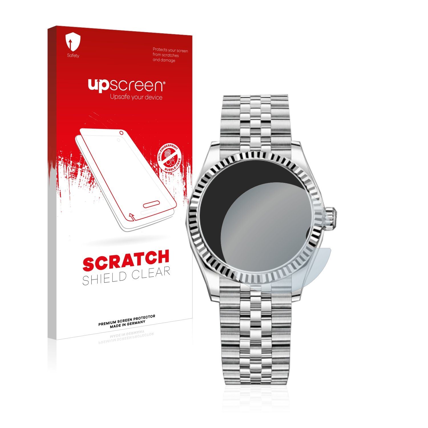upscreen Schutzfolie für Rolex Datejust 31, Displayschutzfolie, Folie klar Anti-Scratch Anti-Fingerprint