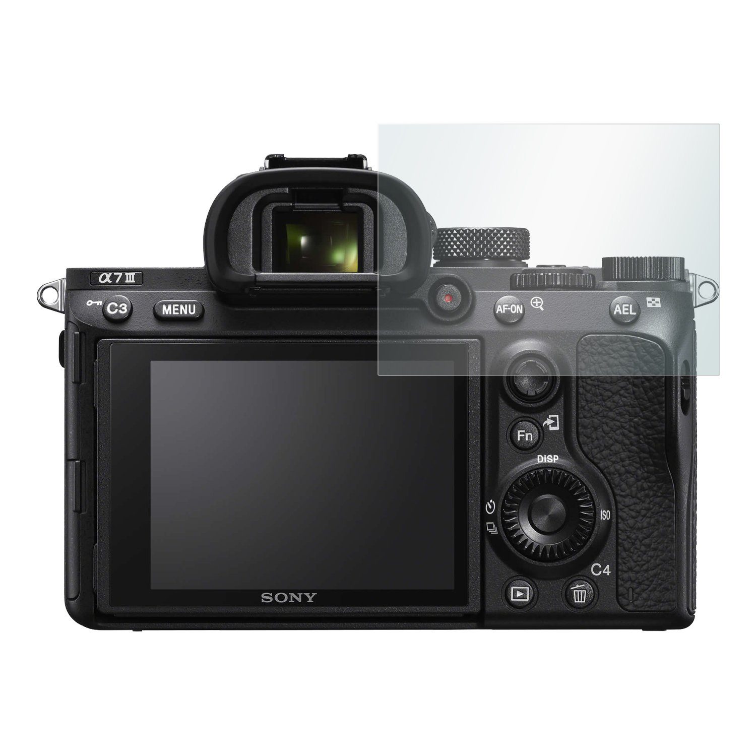SLABO Schutzfolie 4 x Displayschutzfolie Crystal Clear, Sony Alpha 7 III