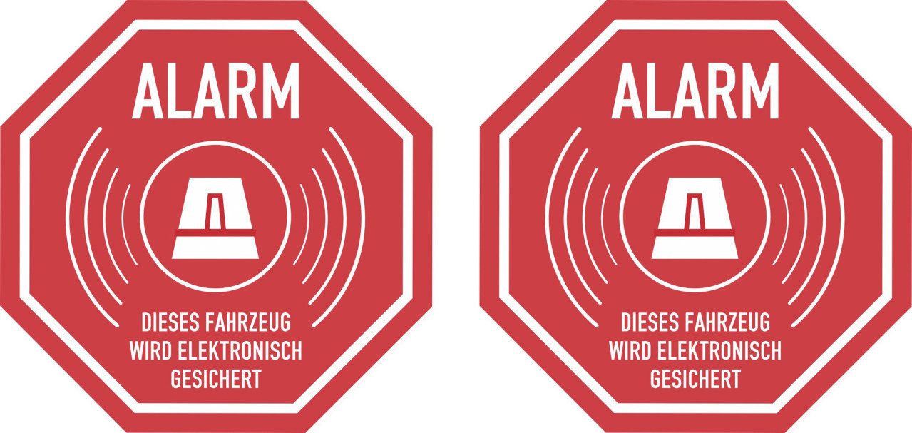 Hermann Schütz Aufkleber Hermann Schütz Aufkleber ALARM innenklebend