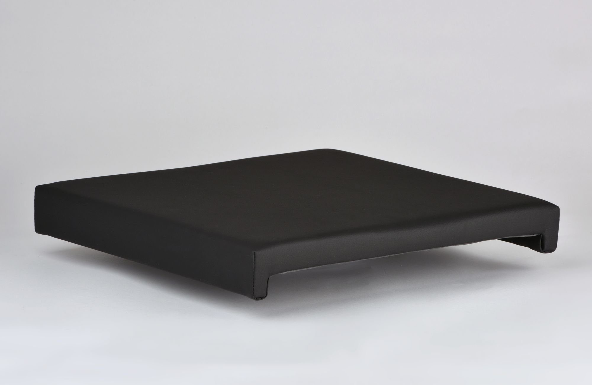 Bankauflage, 40cm 2 schwarz oder beige mit St), Leisten Klemmkissen Kunst-Leder Sitzkissen braun (1 animal-design Klemmtiefe
