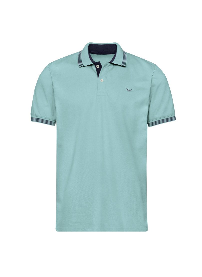 Trigema Poloshirt TRIGEMA Poloshirt mit kontrastfarbigen Akzenten (1-tlg)