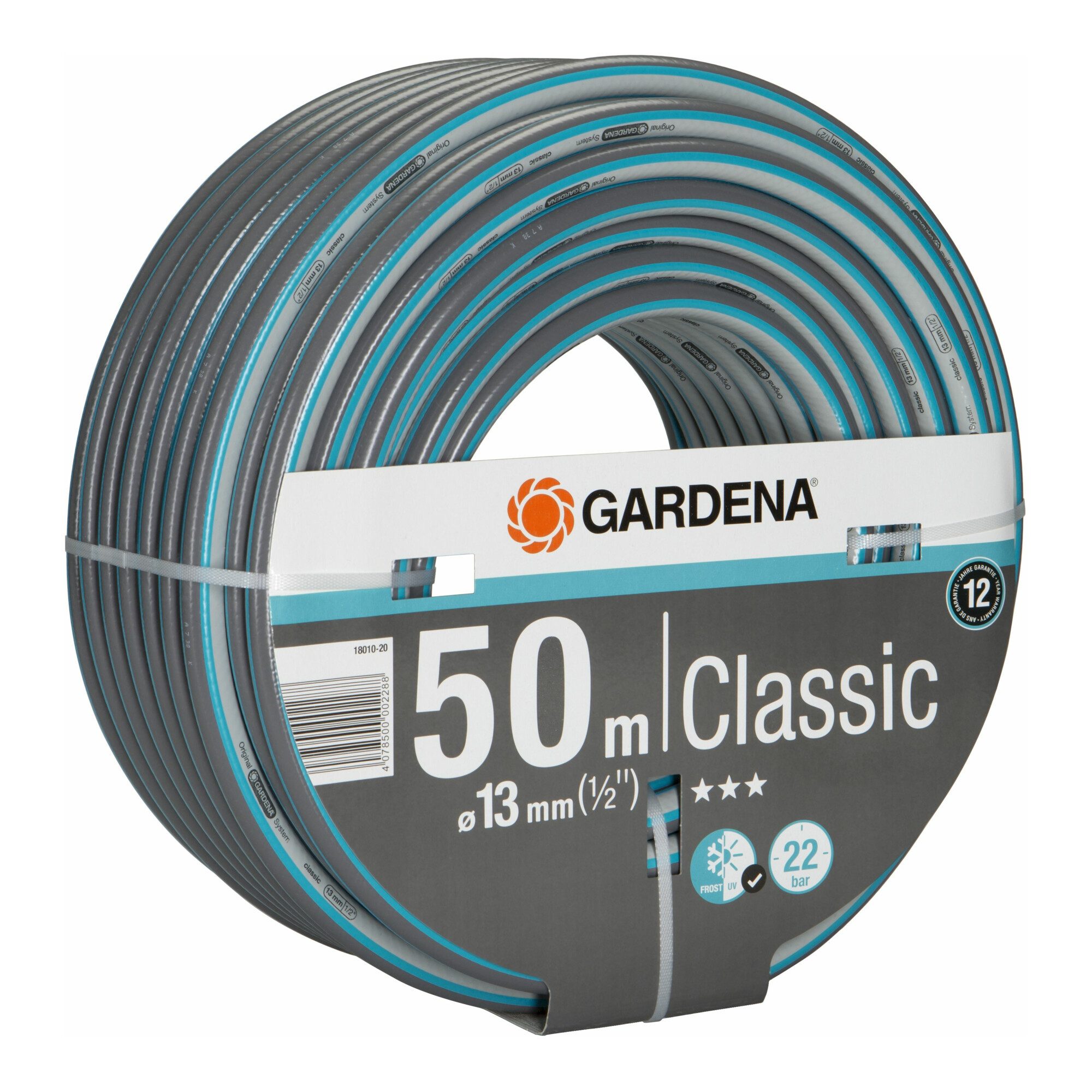 GARDENA Gartenschlauch GARDENA Classic Schlauch 13 mm (1/2), 50 m o. A.