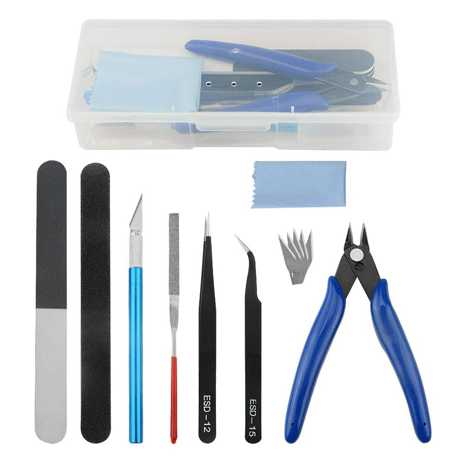 TUWENA Modellbausatz 13-teiliges Set von grundlegenden Werkzeugen für Modellbauer Reparatur, (13-tlg)