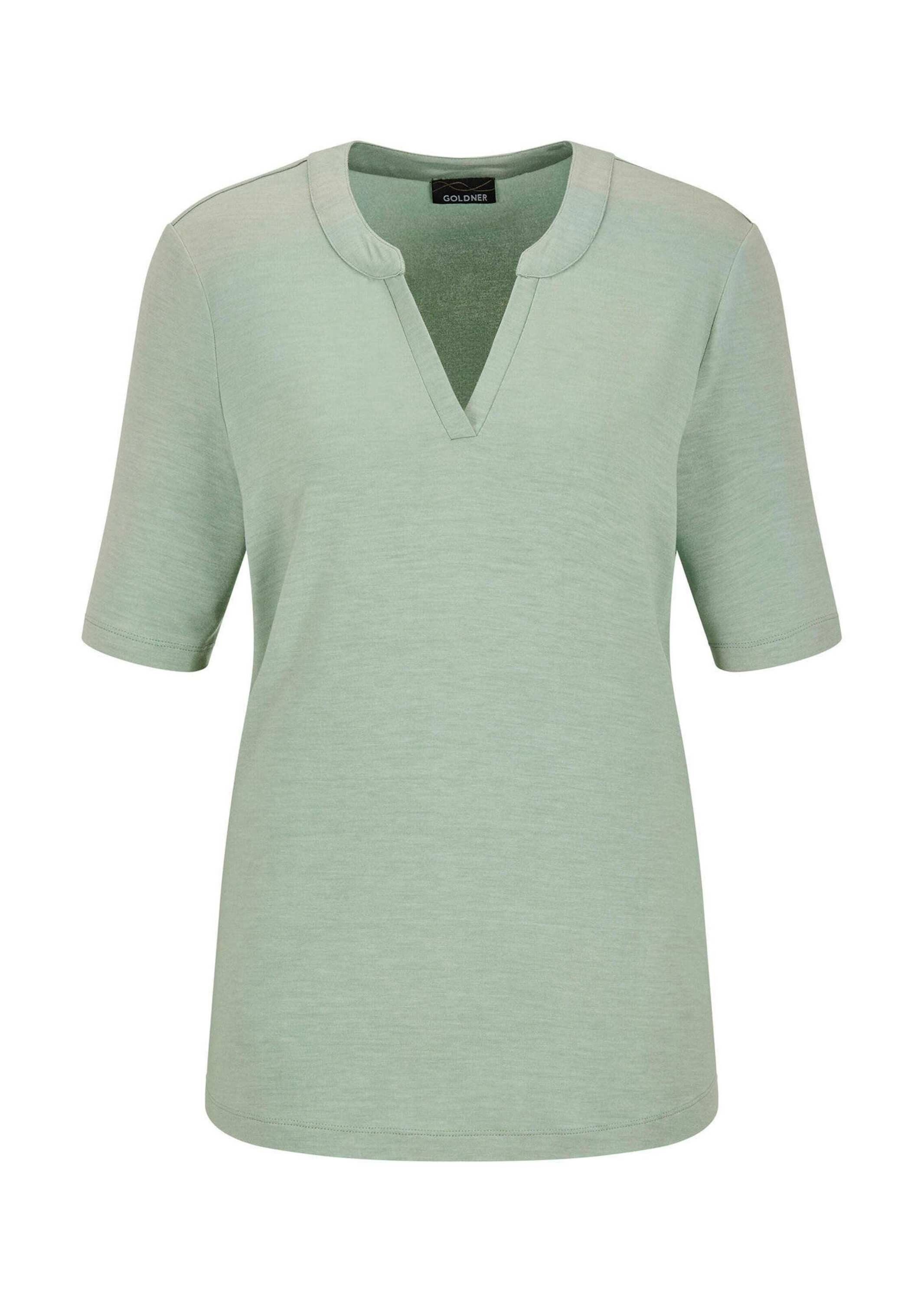 T-Shirt Jerseyshirt mit Blende