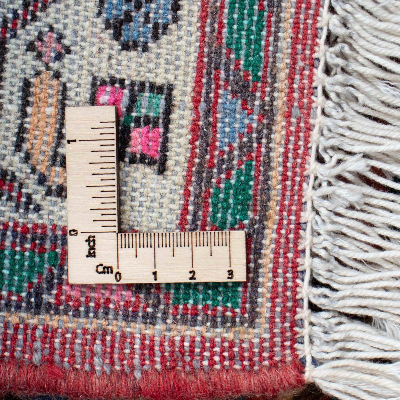 Wollteppich Hosseinabad 10 Handgeknüpft rechteckig, cm, 124 Höhe: 81 morgenland, x Medaillon mm
