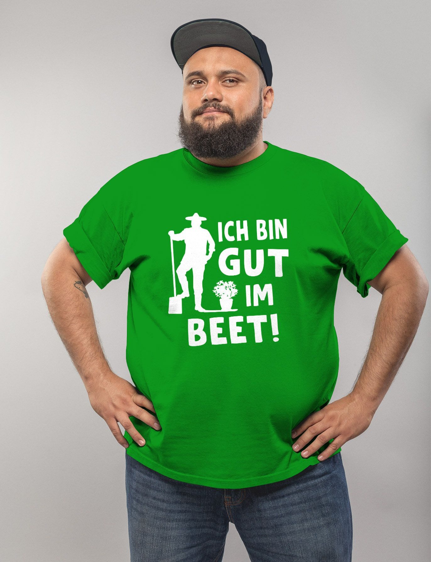 MoonWorks Print-Shirt Herren T-Shirt Ich bin günstig online kaufen