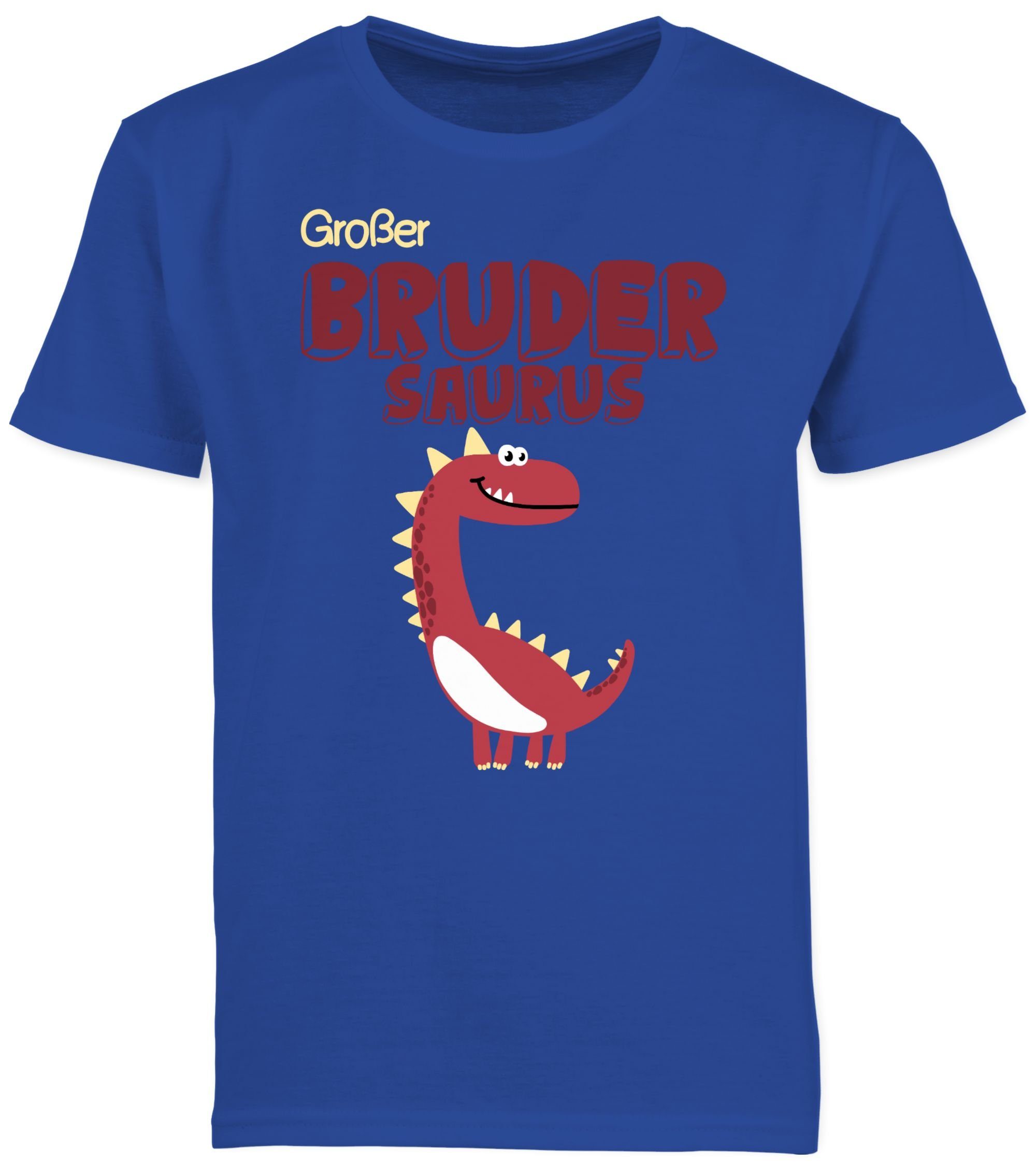 Shirtracer T-Shirt Großer Bruder 03 Großer Brudersaurus Royalblau