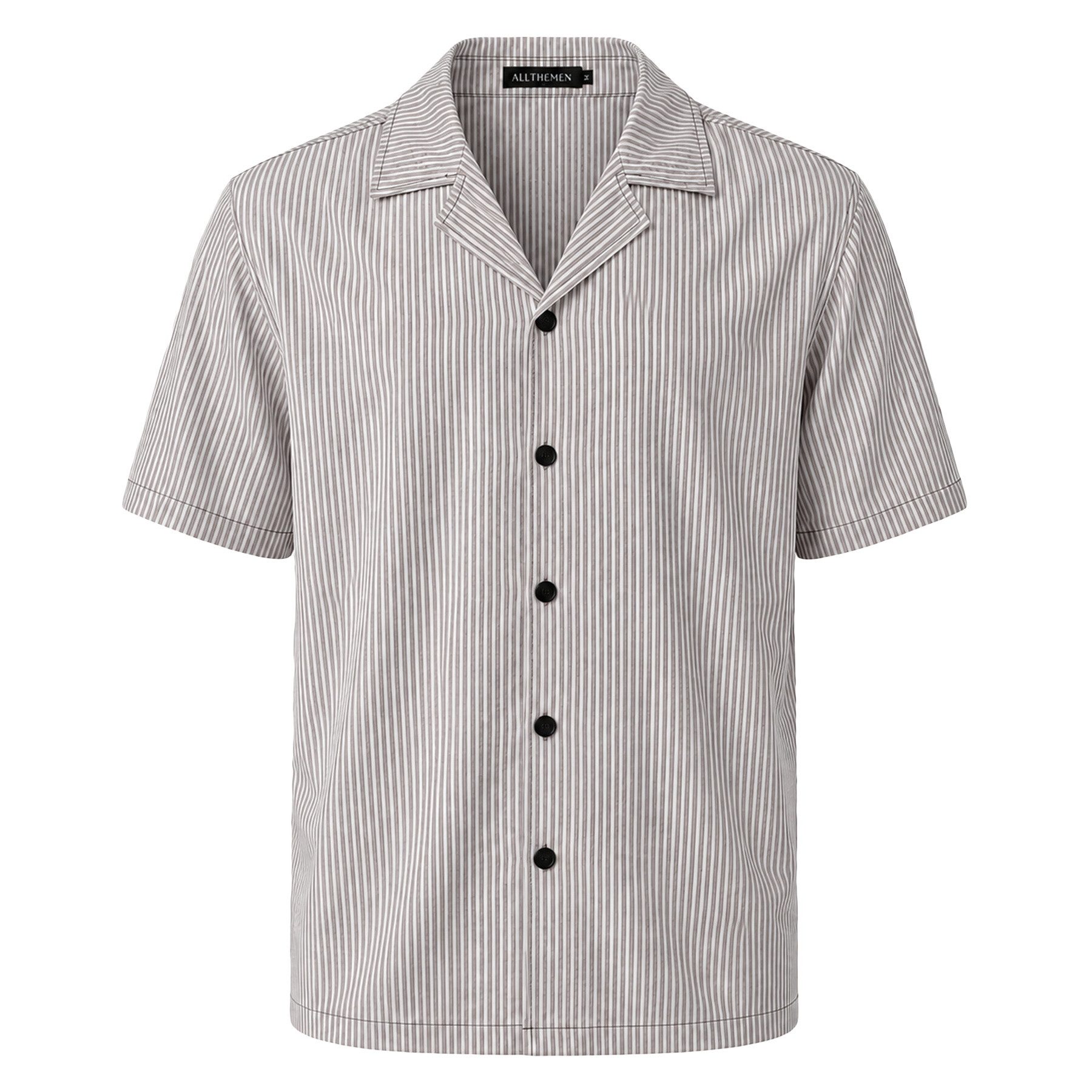 Allthemen T-Shirt T-Shirt & Shorts 2-tlg Herren Strukturiertes Kurzarmhemd - Shorts Set