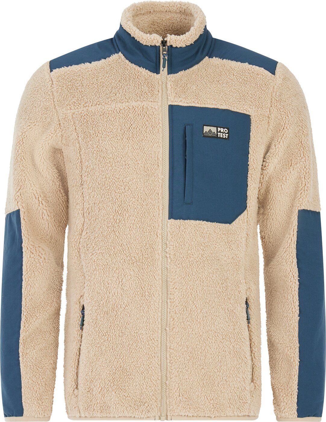 Protest Fleecejacke PRTBleaker outdoor full zip top Fleece BAMBOOBEIGE