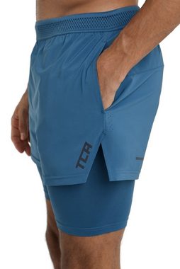 TCA Trainingsshorts TCA Herren Flyweight 2 in 1 Laufhose mit Taschen - Blau (1-tlg)