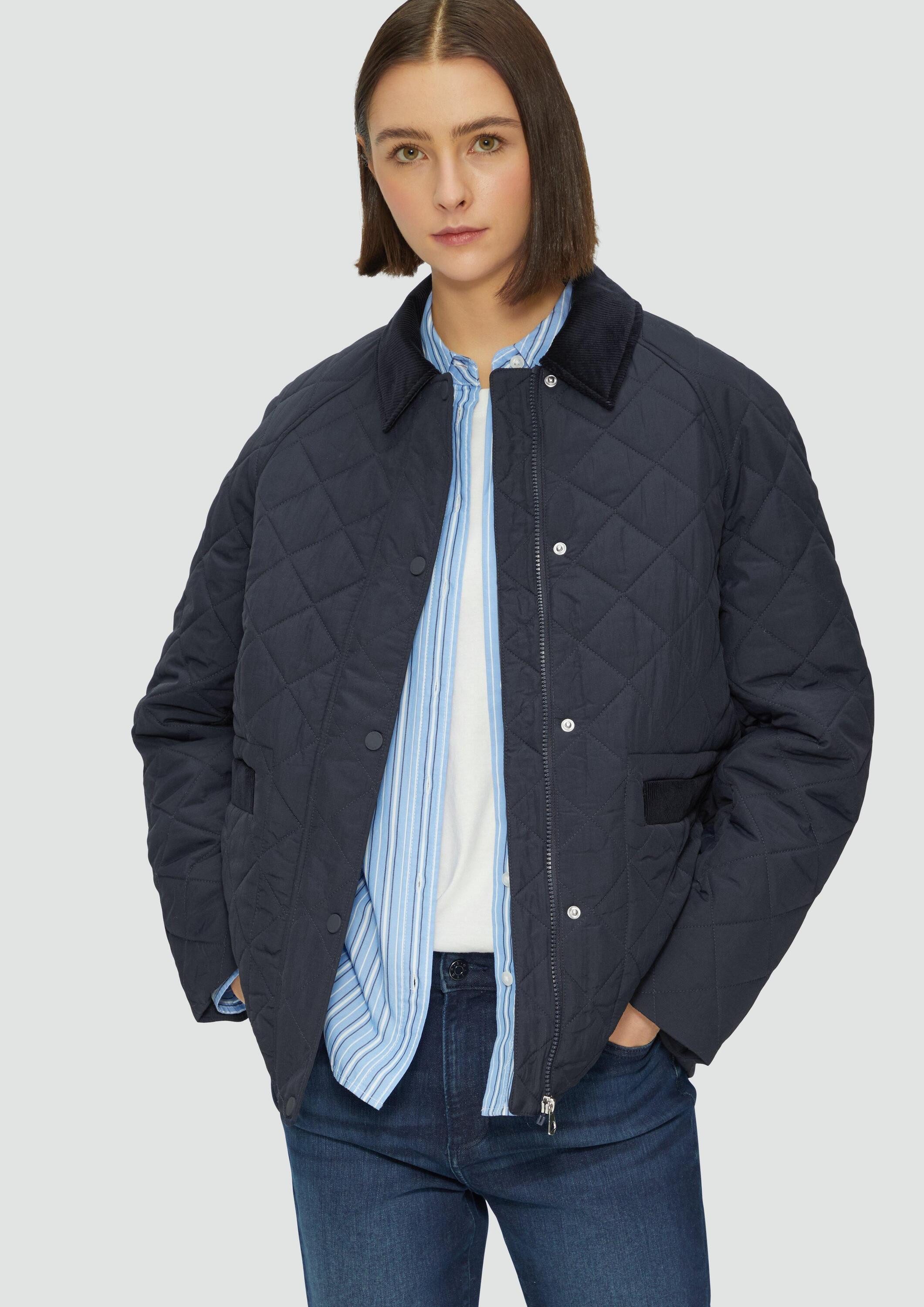 s.Oliver Funktionsjacke Outdoor-Jacke Steppjacke mit Cord-Details günstig online kaufen