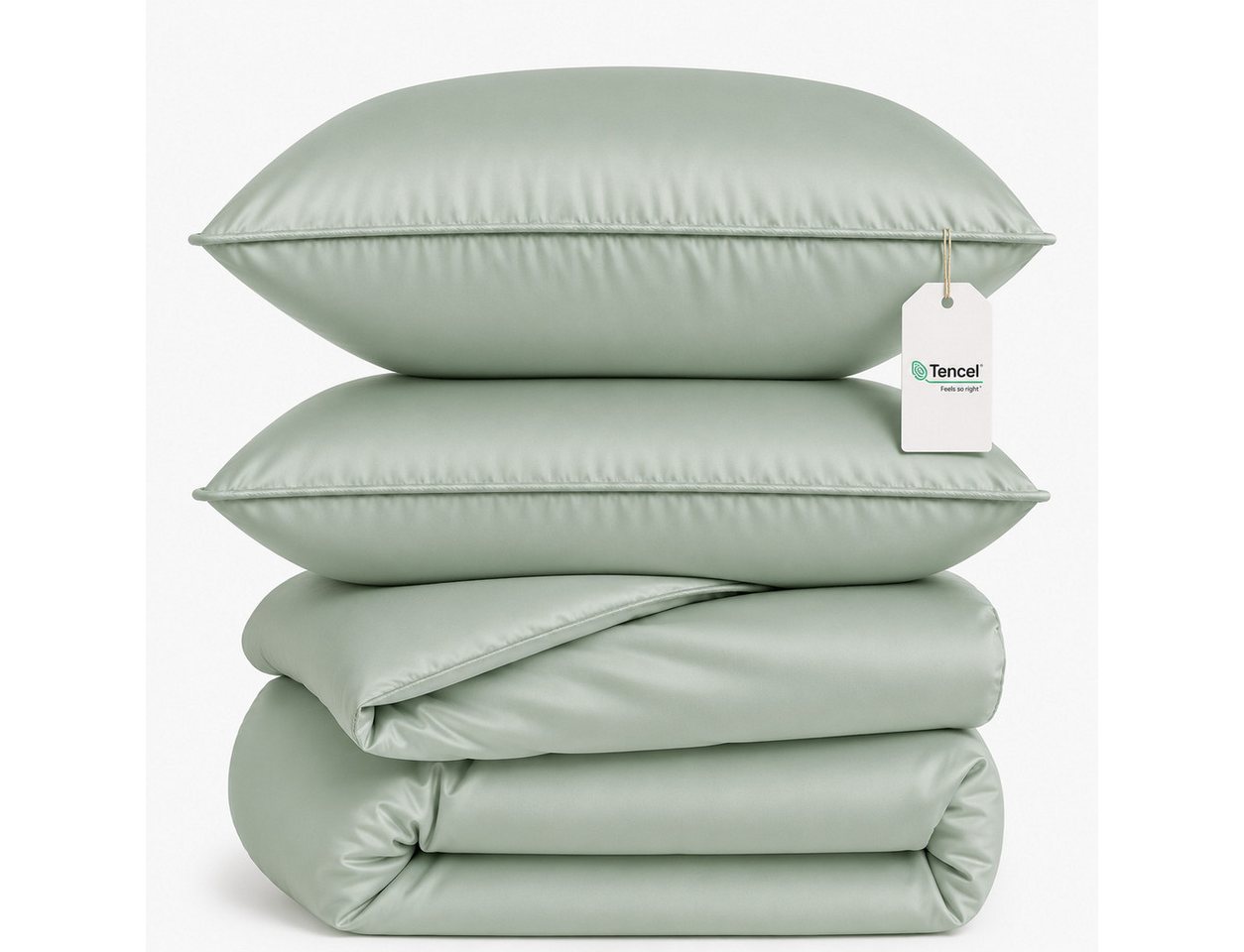MAGANO Bettwäsche, Luxus 100% TENCEL ™ Lyocell, 400 TC Fadendichte, Hypoallergen, Thermoregulierend
