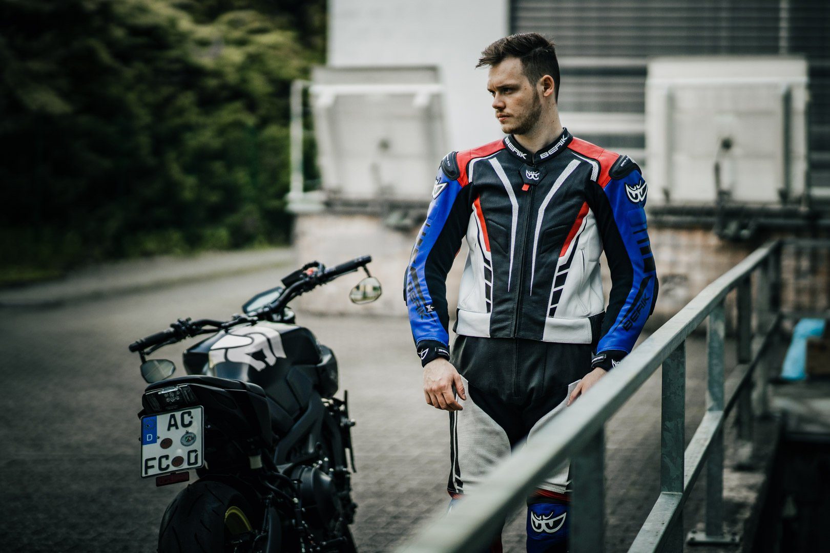 Berik Motorradkombi XR-Ace 2-Teiler Motorrad Lederkombi protektoren