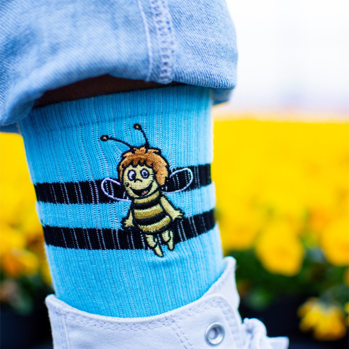 Bavarian Caps Sportsocken Bavarian Caps Sportsocken Biene Maja (Sportsocken günstig online kaufen