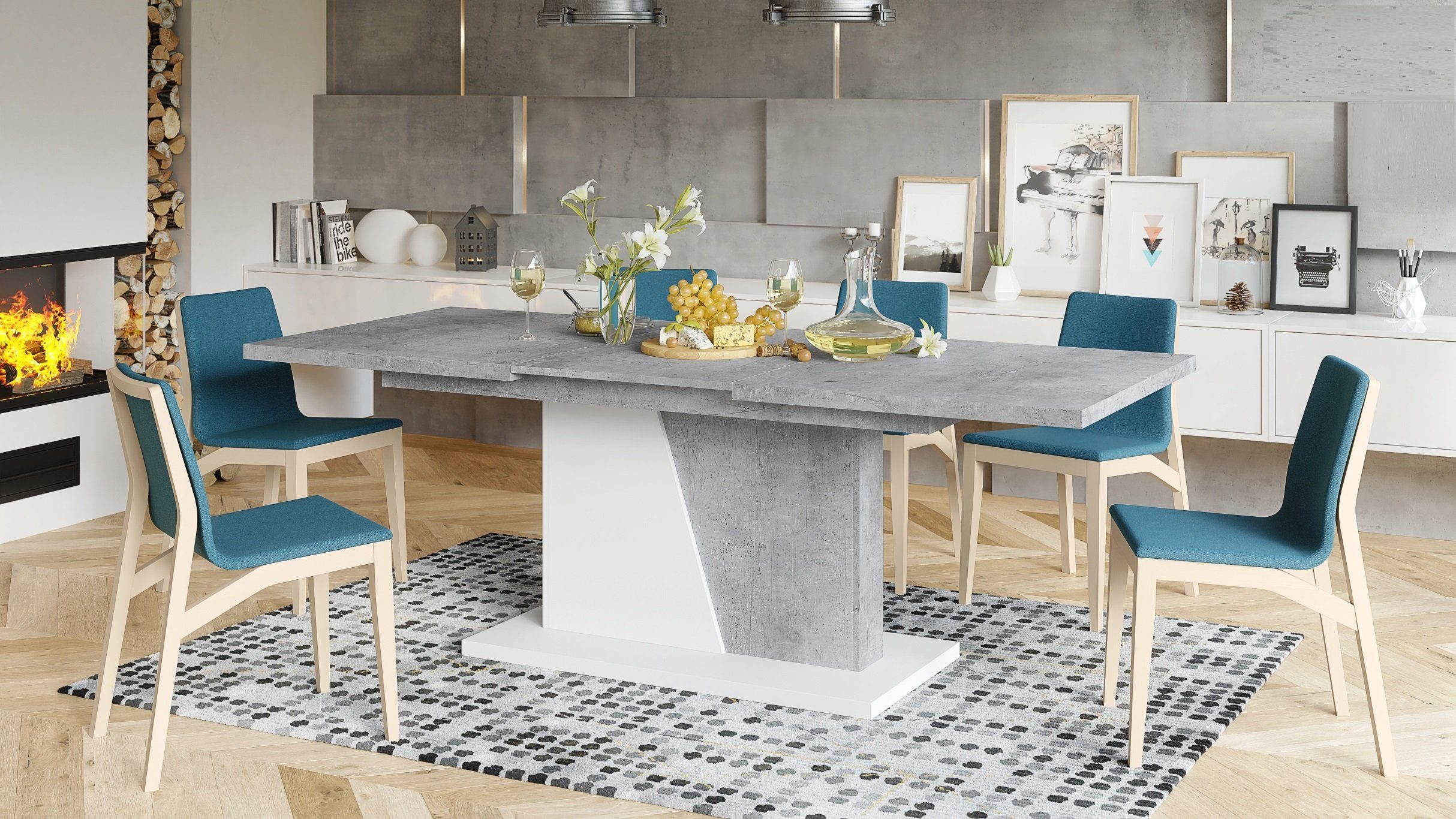 Mazzoni Esstisch Design Noble Noir Tisch günstig online kaufen
